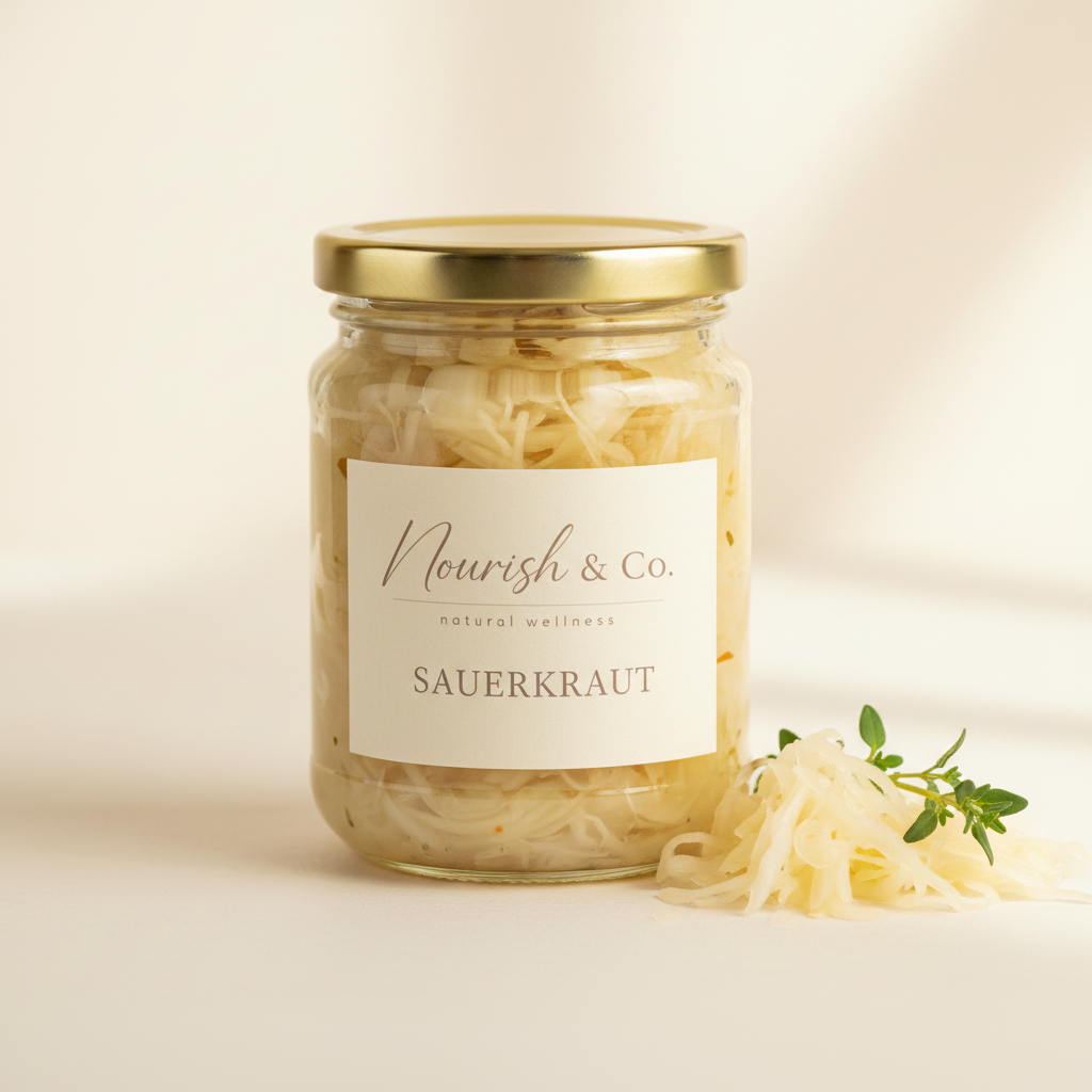 Sauerkraut Jar - Corrected Label